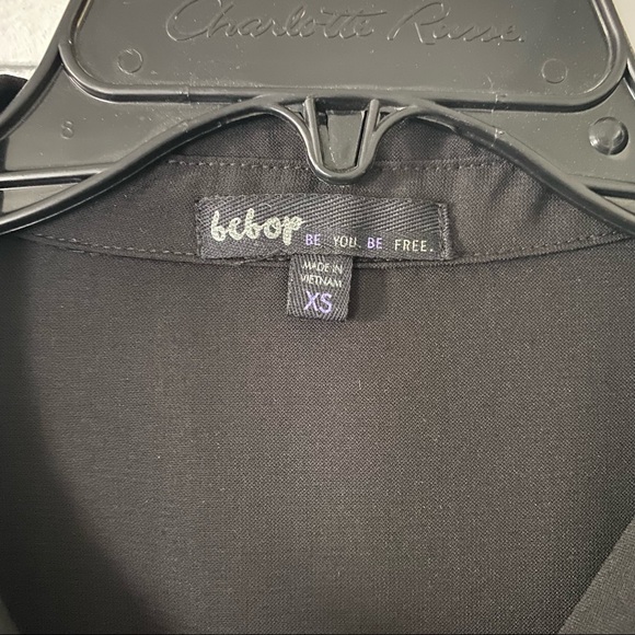 Bebop Black Shirt Pocket Dress - Picture 4 of 11